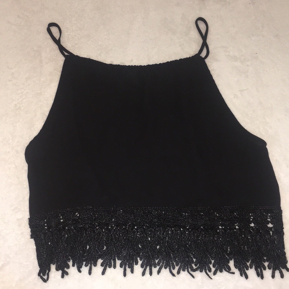 Black Flowy Tank top
